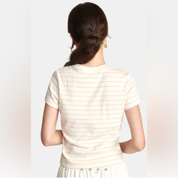 RVCA Cantina Striped T-Shirt Small - Picture 2 of 8
